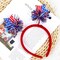 4th of July Patriotic Headband – Independence Day Hair Accessory with USA Flag Star Design, Red & Blue Ribbon Hair Hoop for Women, Girls & Kids (1 Pc)